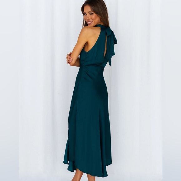 Forest green Maxi dress hello Molly - SX - Picture 4 of 7
